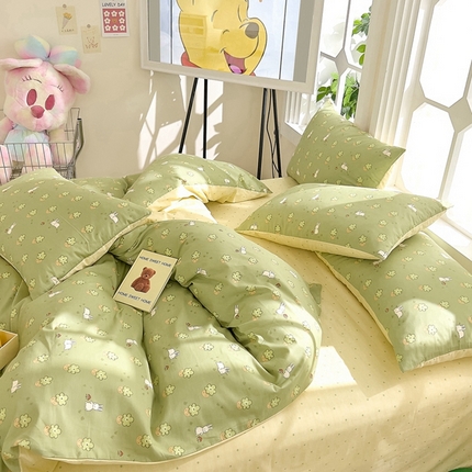 91家纺网 家纺一手货源 找家纺 （总）DoDo 兜兜  2024新款全棉可爱软萌系列四件套可定做定制