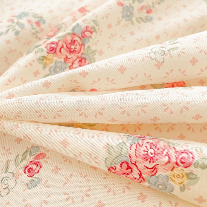 91家纺网 家纺一手货源 找家纺 珺柔家纺 2024新款40支13070全棉印花四件套 朝花夕拾