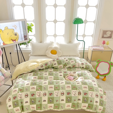 DoDo 兜兜 2024新款全棉可爱软萌系列单被套 萌城少女