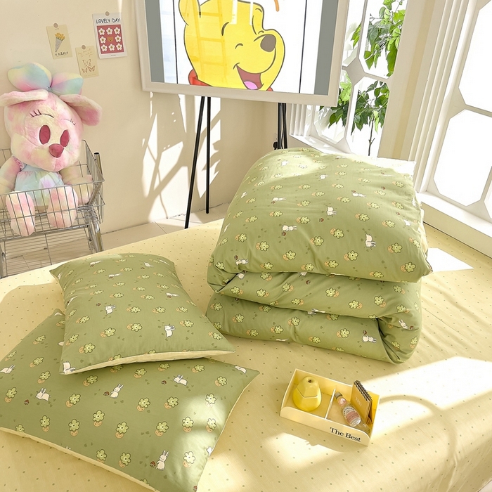 91家纺网 家纺一手货源 找家纺 DoDo 兜兜 2024新款全棉可爱软萌系列单被套 安格兔