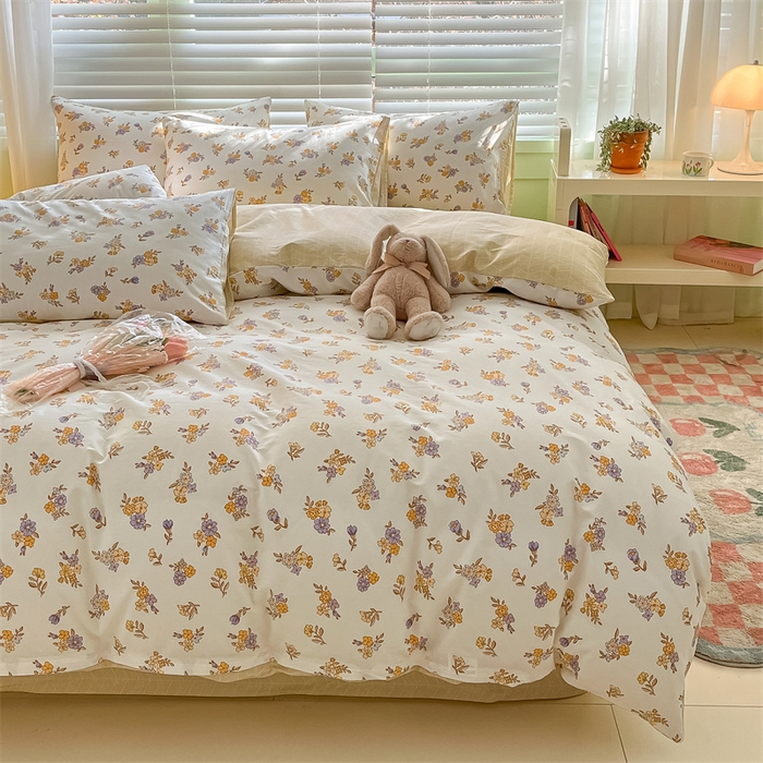 91家纺网 家纺一手货源 找家纺 曼之夏 2024新款13372全棉印花四件套 希柠