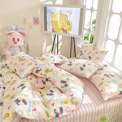 91家纺网 家纺一手货源 找家纺 （总）DoDo 兜兜  2024新款全棉可爱软萌系列四件套可定做定制