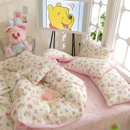 91家纺网 家纺一手货源 找家纺 （总）DoDo 兜兜  2024新款全棉可爱软萌系列四件套可定做定制