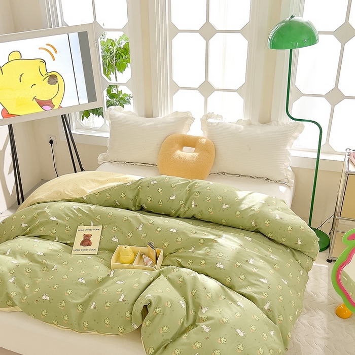 91家纺网 家纺一手货源 找家纺 DoDo 兜兜 2024新款全棉可爱软萌系列单被套 安格兔