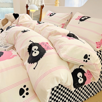 91家纺网 家纺一手货源 找家纺 （总）珺柔家纺 2024新款40支13070全棉印花四件套