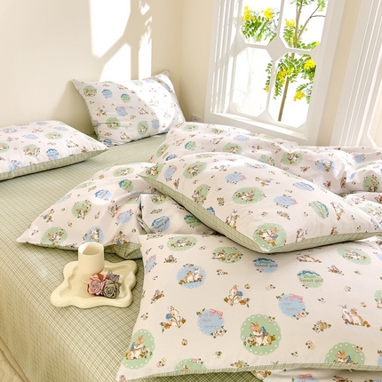 91家纺网 家纺一手货源 找家纺 （总）DoDo 兜兜  2024新款全棉可爱软萌系列四件套可定做定制