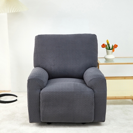 91家纺网 家纺一手货源 找家纺 （总） 共鸣沙发套 2024新款摇粒绒提花交织纹系列芝华仕单人沙发套