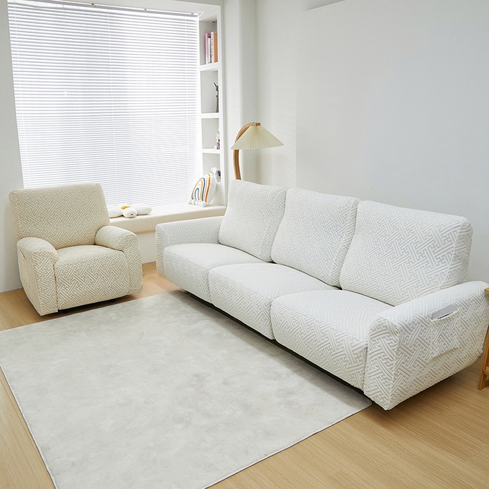 91家纺网 家纺一手货源 找家纺 （总） 共鸣沙发套 2024新款拉绒提花系列芝华仕三人沙发套