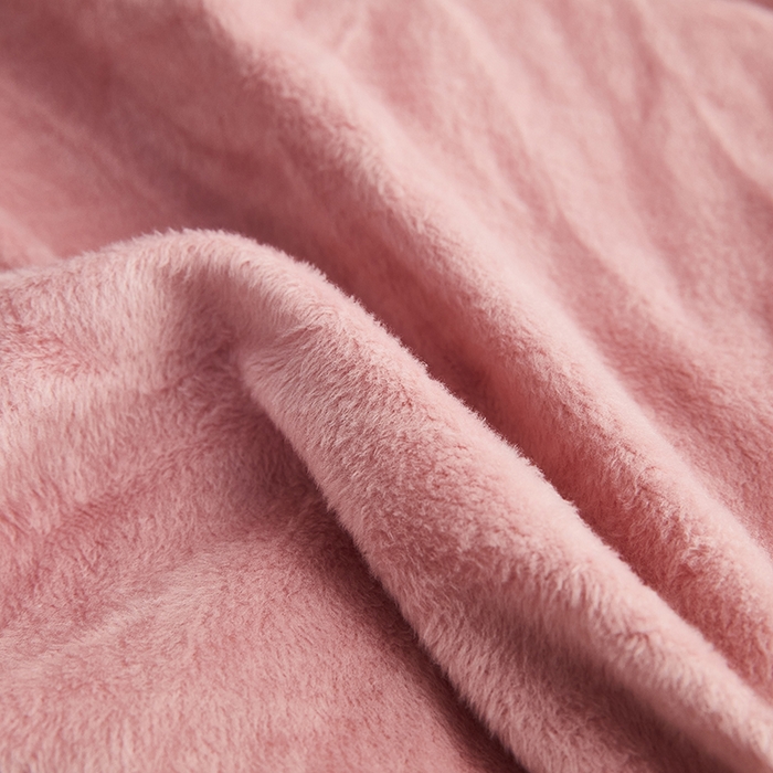 91家纺网 家纺一手货源 找家纺 丝绮鹿 2024新款毛绒纯色弧形椅子套 粉色