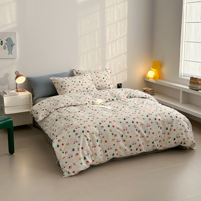 91家纺网 家纺一手货源 找家纺 棉眠 2024春季新款40支13070全棉卡通四件套 迪迪