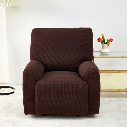 91家纺网 家纺一手货源 找家纺 （总） 共鸣沙发套 2024新款摇粒绒提花交织纹系列芝华仕单人沙发套