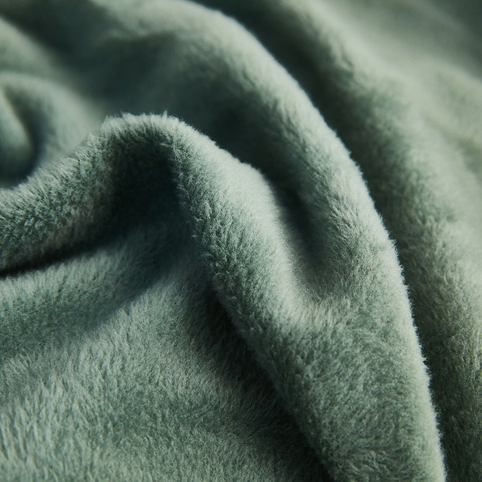 91家纺网 家纺一手货源 找家纺 丝绮鹿 2024新款毛绒纯色弧形椅子套 青色