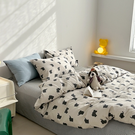 91家纺网 家纺一手货源 找家纺 （总）棉眠 2024春季新款40支13070全棉卡通四件套