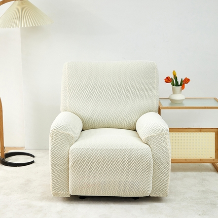 91家纺网 家纺一手货源 找家纺 （总） 共鸣沙发套 2024新款摇粒绒提花交织纹系列芝华仕单人沙发套