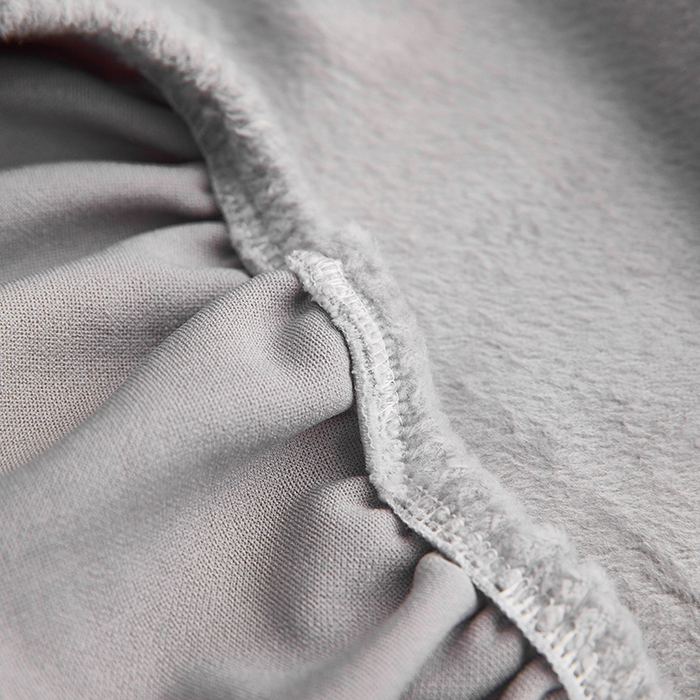 91家纺网 家纺一手货源 找家纺 丝绮鹿 2024新款毛绒纯色弧形椅子套 灰色