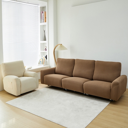 91家纺网 家纺一手货源 找家纺 （总） 共鸣沙发套 2024新款玉米绒系列芝华仕三人沙发套