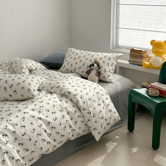 91家纺网 家纺一手货源 找家纺 棉眠 2024春季新款40支13070全棉卡通四件套 法斗