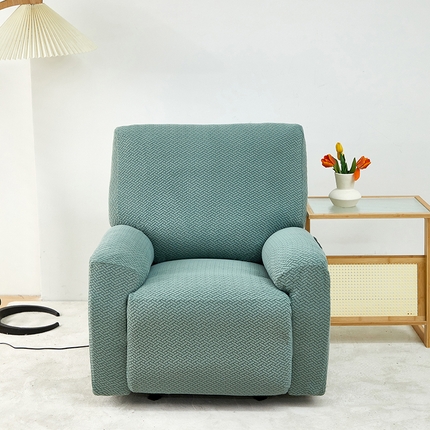 91家纺网 家纺一手货源 找家纺 （总） 共鸣沙发套 2024新款摇粒绒提花交织纹系列芝华仕单人沙发套