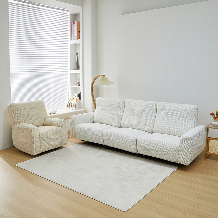 91家纺网 家纺一手货源 找家纺 （总） 共鸣沙发套 2024新款拉绒提花系列芝华仕三人沙发套