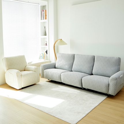 91家纺网 家纺一手货源 找家纺 （总） 共鸣沙发套 2024新款拉绒提花系列芝华仕三人沙发套