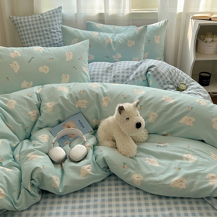 91家纺网 家纺一手货源 找家纺 （总）瑞莱 （持续上新）2024春季13372全棉印花四件套-卡通系列