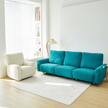 91家纺网 家纺一手货源 找家纺 （总） 共鸣沙发套 2024新款拉绒提花系列芝华仕三人沙发套