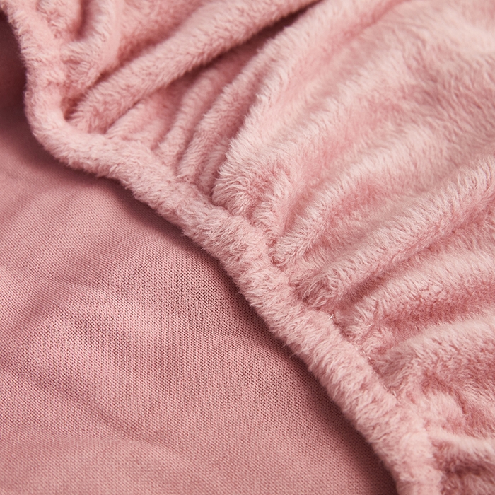 91家纺网 家纺一手货源 找家纺 丝绮鹿 2024新款毛绒纯色弧形椅子套 粉色