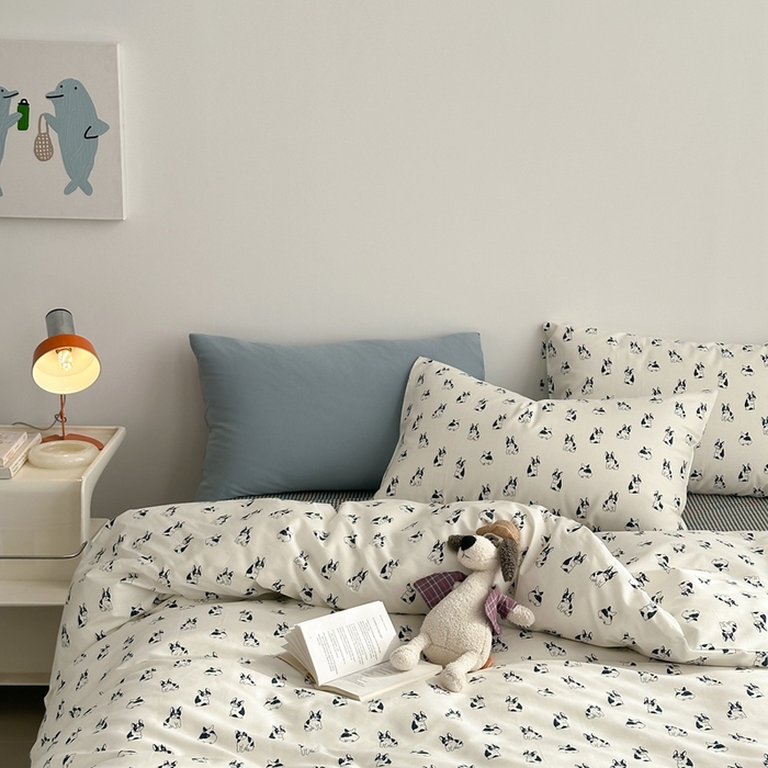 91家纺网 家纺一手货源 找家纺 棉眠 2024春季新款40支13070全棉卡通四件套 法斗