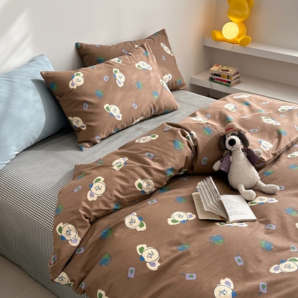 91家纺网 家纺一手货源 找家纺 （总）棉眠 2024春季新款40支13070全棉卡通四件套