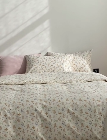 91家纺网 家纺一手货源 找家纺 棉眠 2024春季新款40支13070全棉卡通四件套 贵宾-黄