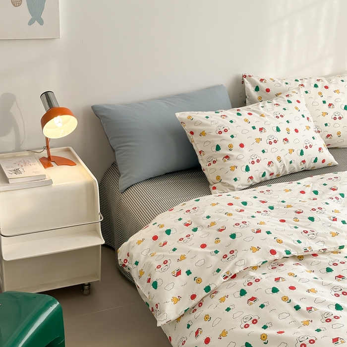 91家纺网 家纺一手货源 找家纺 棉眠 2024春季新款40支13070全棉卡通四件套 迪迪