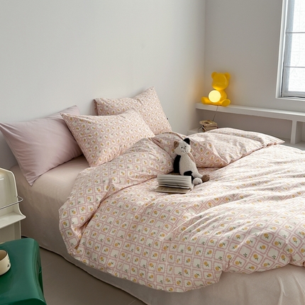 91家纺网 家纺一手货源 找家纺 （总）棉眠 2024春季新款40支13070全棉卡通四件套