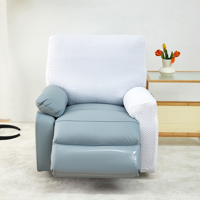 91家纺网 家纺一手货源 找家纺 （总） 共鸣沙发套 2024新款摇粒绒提花交织纹系列芝华仕单人沙发套