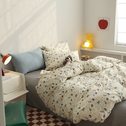 91家纺网 家纺一手货源 找家纺 （总）棉眠 2024春季新款40支13070全棉卡通四件套