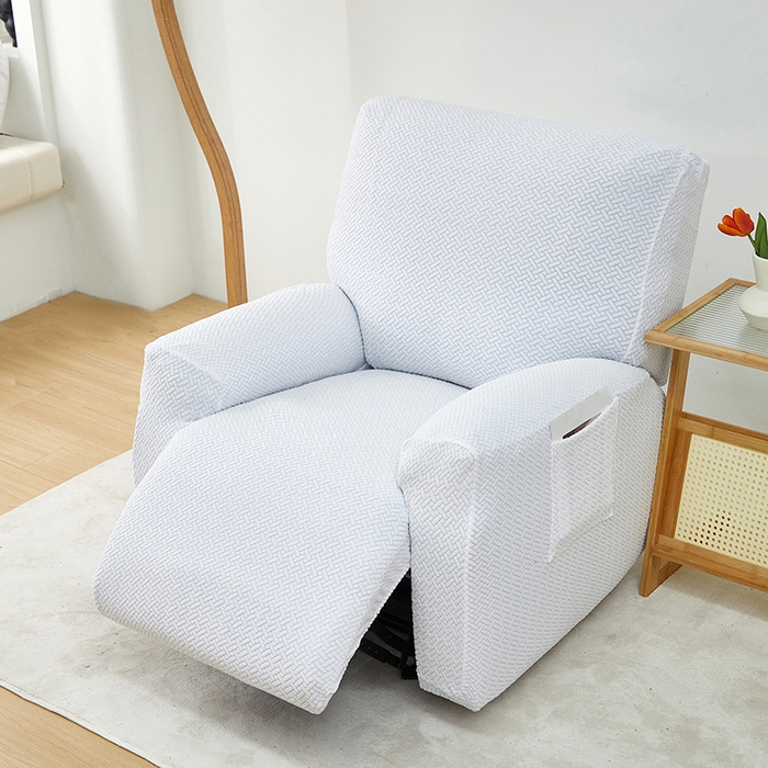 91家纺网 家纺一手货源 找家纺 （总） 共鸣沙发套 2024新款摇粒绒提花交织纹系列芝华仕单人沙发套