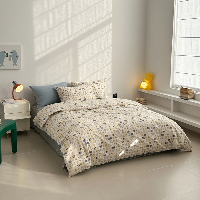 91家纺网 家纺一手货源 找家纺 （总）棉眠 2024春季新款40支13070全棉卡通四件套