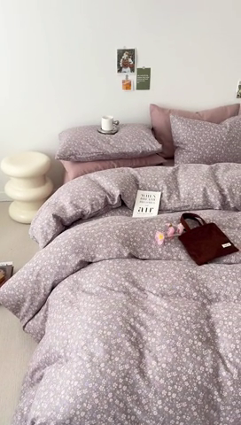 91家纺网 家纺一手货源 找家纺 （总）安莱生活 2024新款高奢全棉新疆棉双层纱四件套