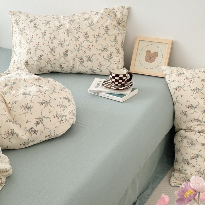 91家纺网 家纺一手货源 找家纺 安莱生活 2024新款高奢全棉新疆棉双层纱四件套 含香