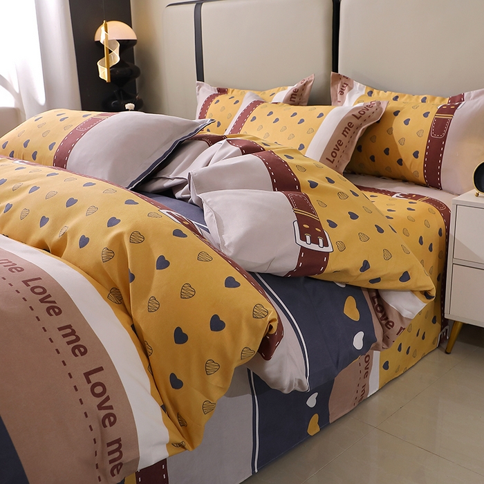 91家纺网 家纺一手货源 找家纺 北部居 2025新款加厚化纤四件套 索爱