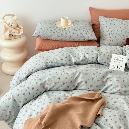 91家纺网 家纺一手货源 找家纺 （总）安莱生活 2024新款高奢全棉新疆棉双层纱四件套