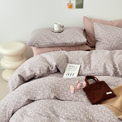 91家纺网 家纺一手货源 找家纺 （总）安莱生活 2024新款高奢全棉新疆棉双层纱四件套