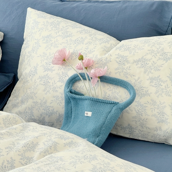 91家纺网 家纺一手货源 找家纺 安莱生活 2024新款高奢全棉新疆棉双层纱四件套 清风