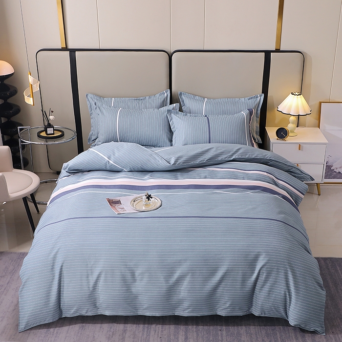 91家纺网 家纺一手货源 找家纺 北部居 2025新款加厚化纤单被套 浪漫-灰