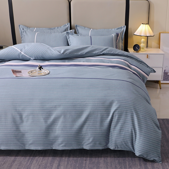 91家纺网 家纺一手货源 找家纺 北部居 2025新款加厚化纤单被套 浪漫-灰