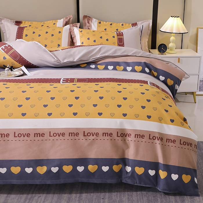 91家纺网 家纺一手货源 找家纺 北部居 2025新款加厚化纤四件套 索爱