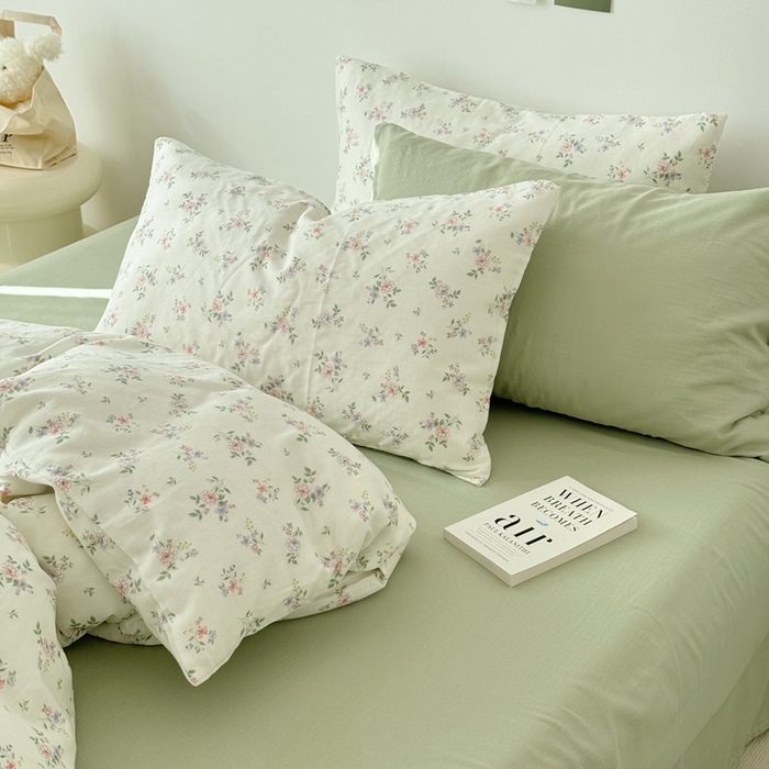 91家纺网 家纺一手货源 找家纺 安莱生活 2024新款高奢全棉新疆棉双层纱四件套 槾椿