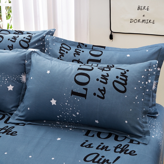 91家纺网 家纺一手货源 找家纺 北部居 2024新款加厚化纤四件套 星空梦想