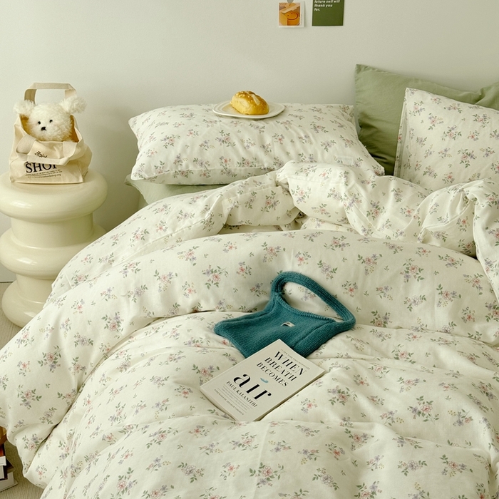 91家纺网 家纺一手货源 找家纺 安莱生活 2024新款高奢全棉新疆棉双层纱四件套 槾椿