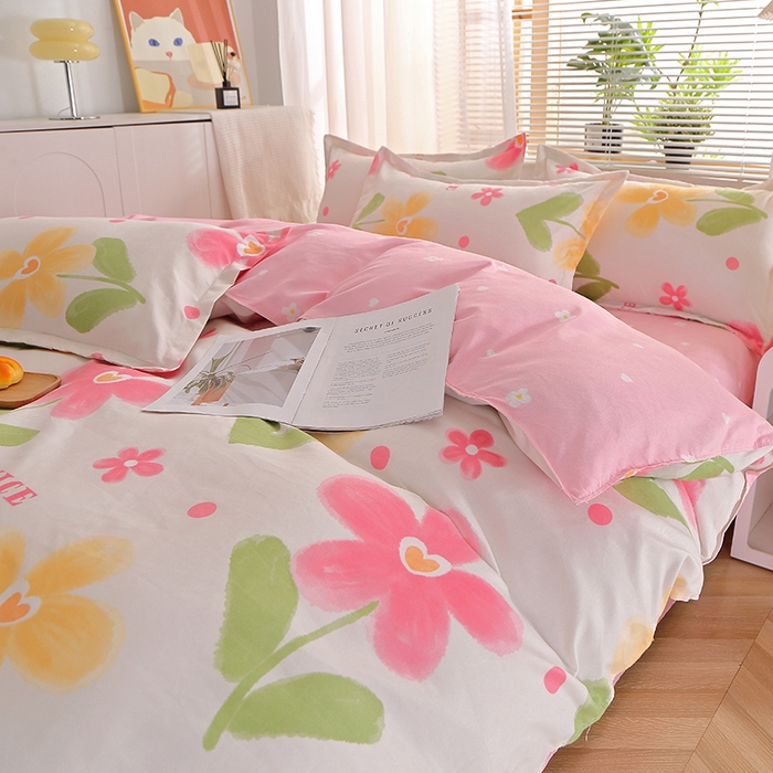 91家纺网 家纺一手货源 找家纺 北部居 2025新款加厚化纤单被套 花曼