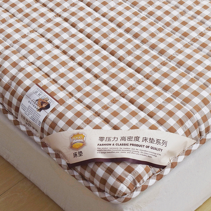 91家纺网 家纺一手货源 找家纺 张先生2024柔软亲肤5D立体防滑床垫 方格粉